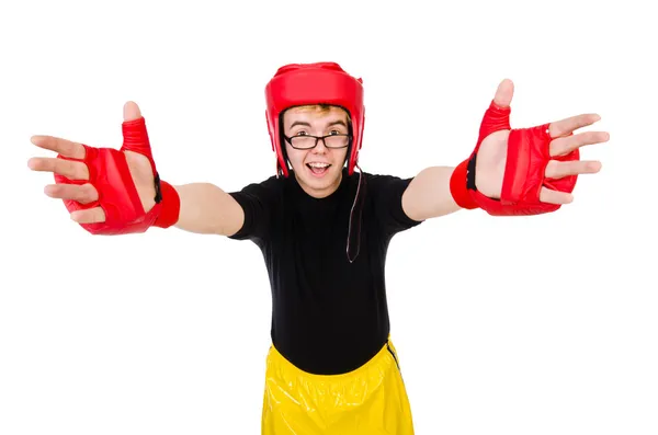 Boxeador divertido — Foto de Stock