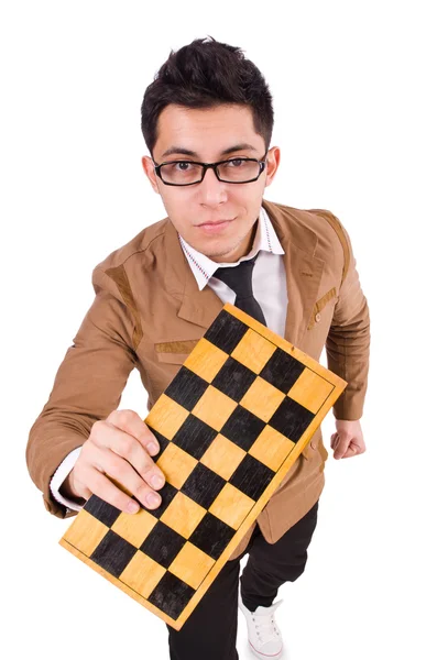 Funny chess player — Stock Photo, Image