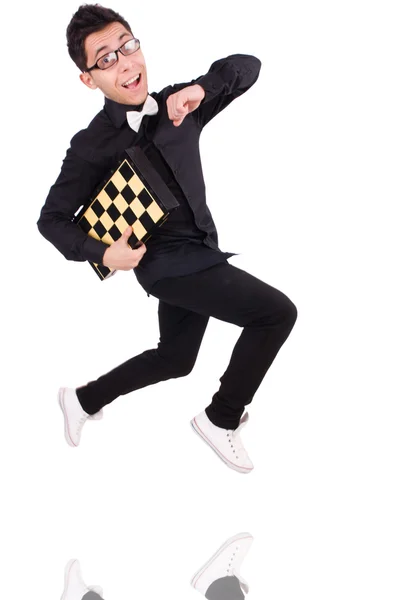 Funny chess player — Stock Photo, Image