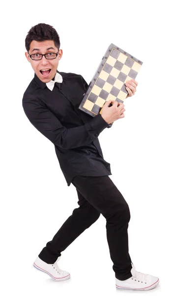 Funny chess player — Stock Photo, Image