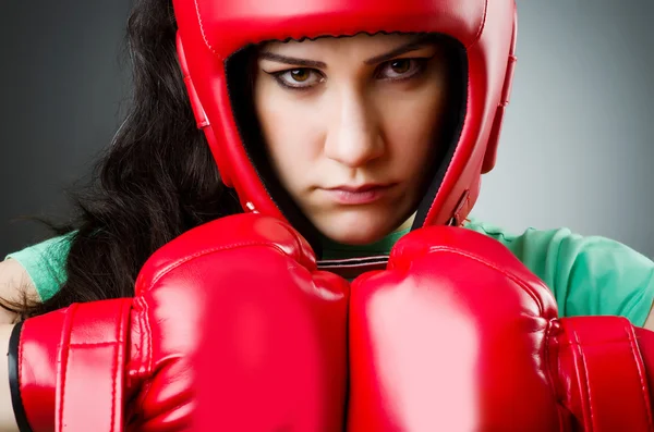 Woman boxer — Stock Photo, Image
