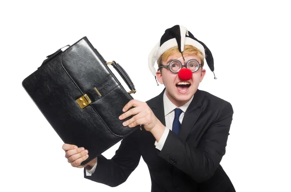 Hombre de negocios payaso — Foto de Stock