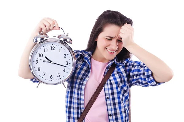 Student failing to meet deadlines — Stock Photo, Image