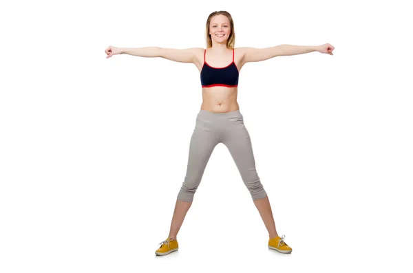 Feminino fazendo exercícios — Fotografia de Stock