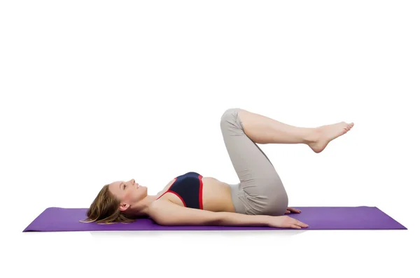 Feminino fazendo exercícios — Fotografia de Stock