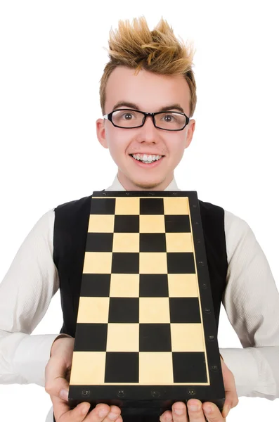 Joueur d'échecs drôle — Photo