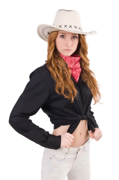 Mulher cowgirl — Fotografia de Stock