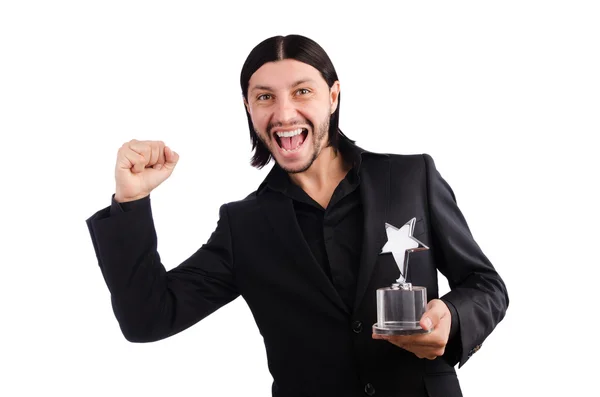 Businessman with star award — Stock Photo, Image
