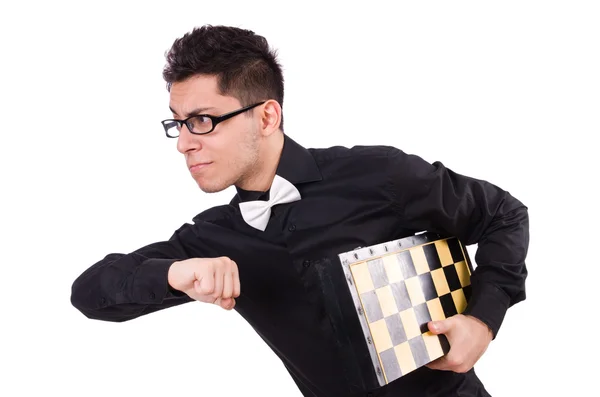 Funny chess player — Stock Photo, Image