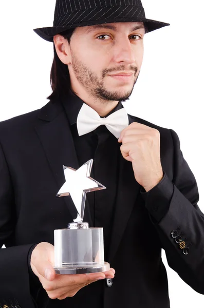 Businessman with star award — Stock Photo, Image