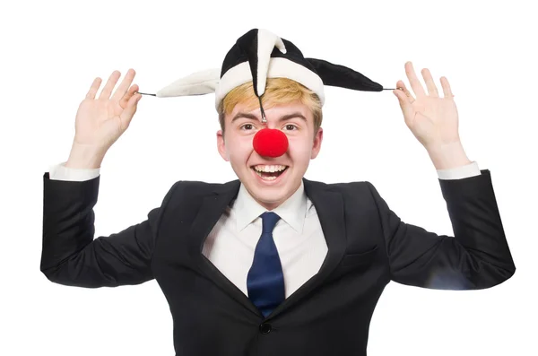 Clown zakenman — Stockfoto