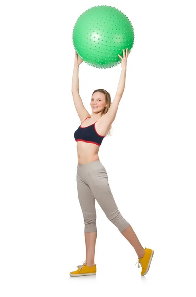 Female doing exercises — Stock Photo, Image