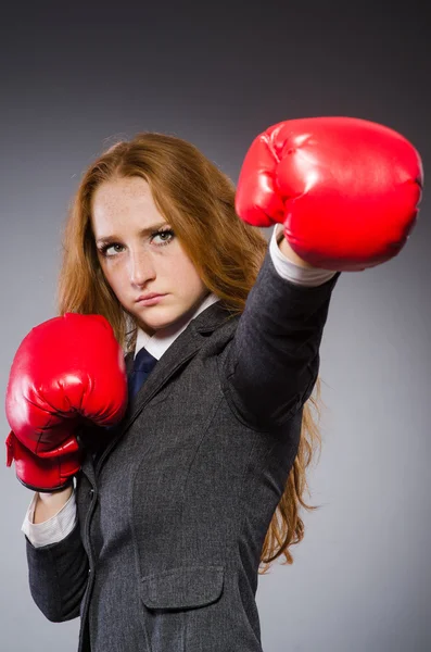 Mulher Boxer — Fotografia de Stock