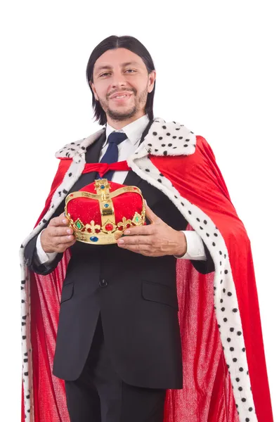Businessman in king concept — Stock Photo, Image