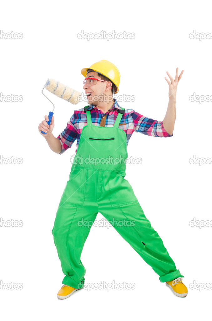 Lustiger Maler - Stockfotografie: lizenzfreie Fotos © Elnur_ 45292403