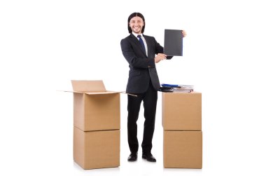 Kutuları olan adam.