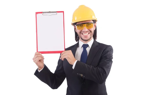 Empresario - constructor con aglutinante — Foto de Stock