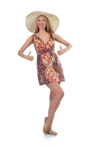 夏のドレスを着た女性 — ストック写真