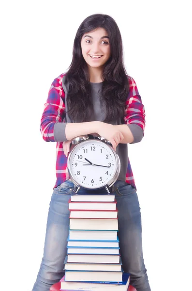 Student missing her deadlines — Stock Photo, Image