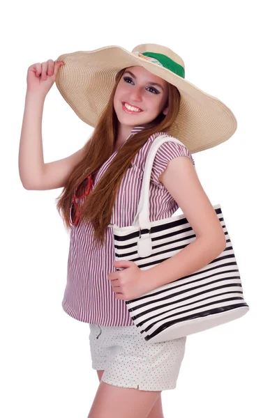 Mujer con sombrero — Foto de Stock