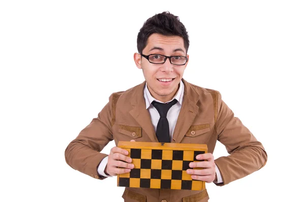 Funny chess player — Stock Photo, Image