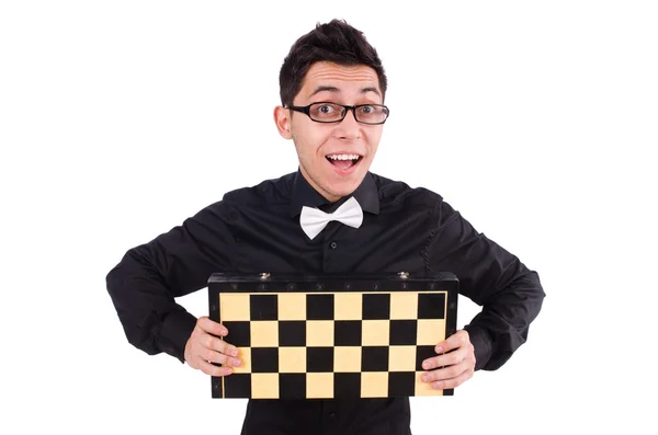 Funny chess player — Stock Photo, Image