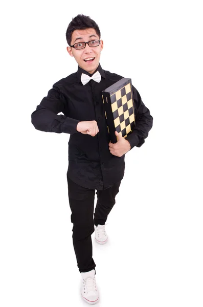 Funny chess player — Stock Photo, Image