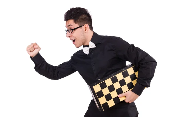 Funny chess player — Stock Photo, Image