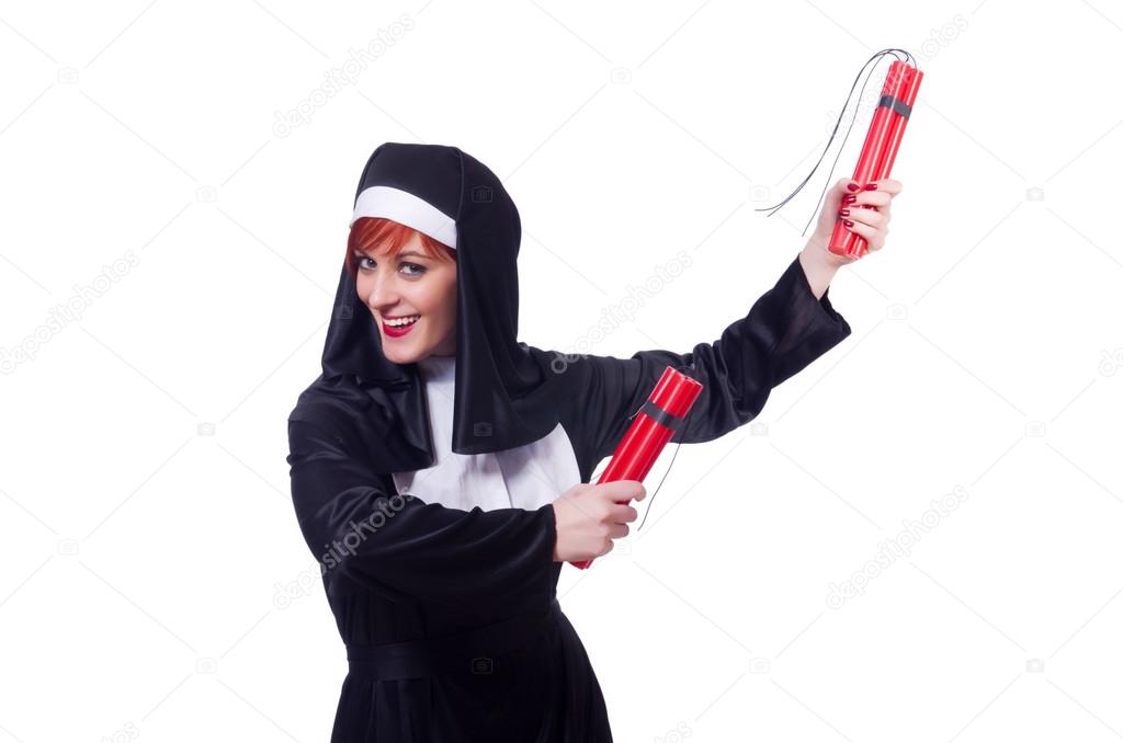 Nun with dynamite