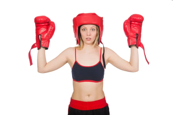 Woman boxer — Stock Photo, Image