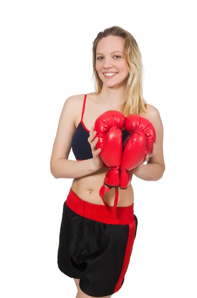 Nő boxer — Stock Fotó