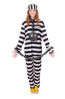 çizgili üniformalı mahkum