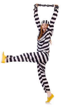 çizgili üniformalı mahkum