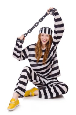 çizgili üniformalı mahkum