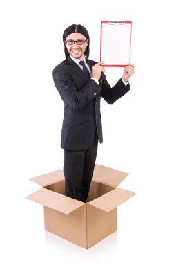 işadamı kutusunun dışarı düşüncesinde