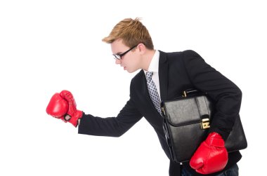 genç işadamı boksör