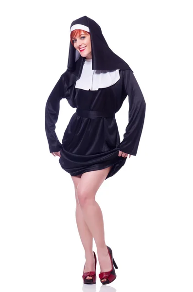 Nun isolated — Stock Photo, Image