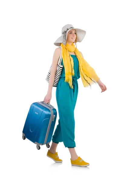 Woman ready for summer holiday — Stock Photo, Image