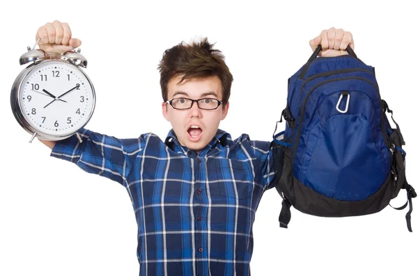 Student missing his deadlines — Stock Photo, Image