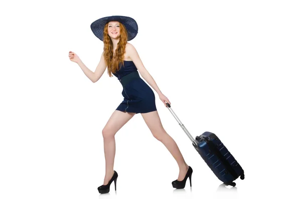 Woman ready for summer holiday — Stock Photo, Image