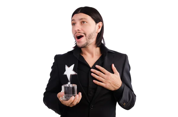 Businessman with star award — Stock Photo, Image