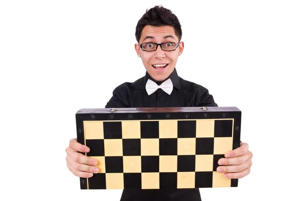 Funny chess player — Stock Photo, Image