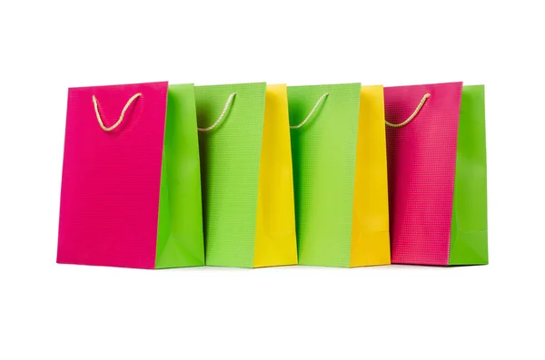 彩色购物袋 — 图库照片