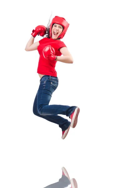 Boxeadora mujer —  Fotos de Stock