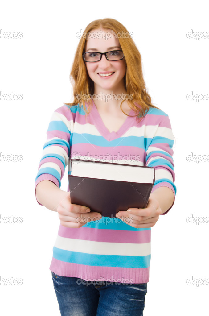 Young student with books