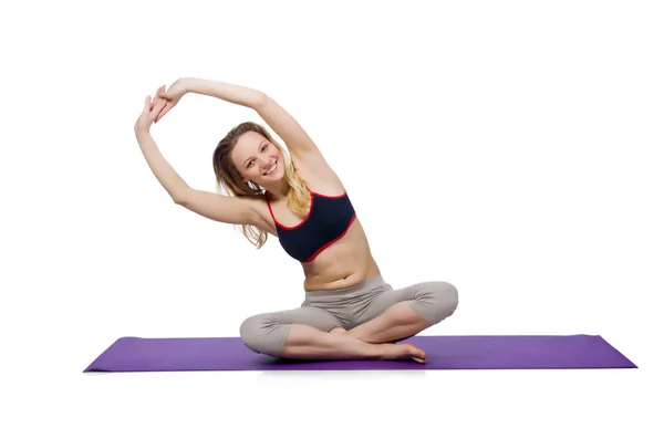 Female doing exercises — Stock Photo, Image