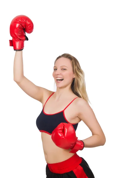 Mulher Boxer — Fotografia de Stock