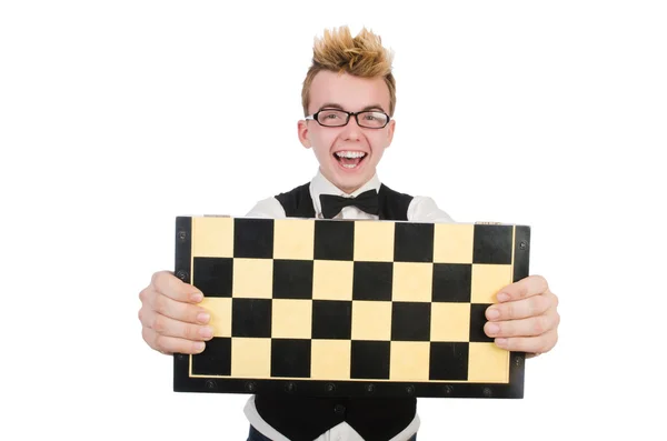 Śmieszne szachista — Zdjęcie stockowe