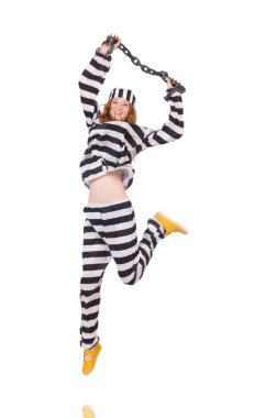 çizgili üniformalı mahkum