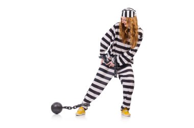 çizgili üniformalı mahkum